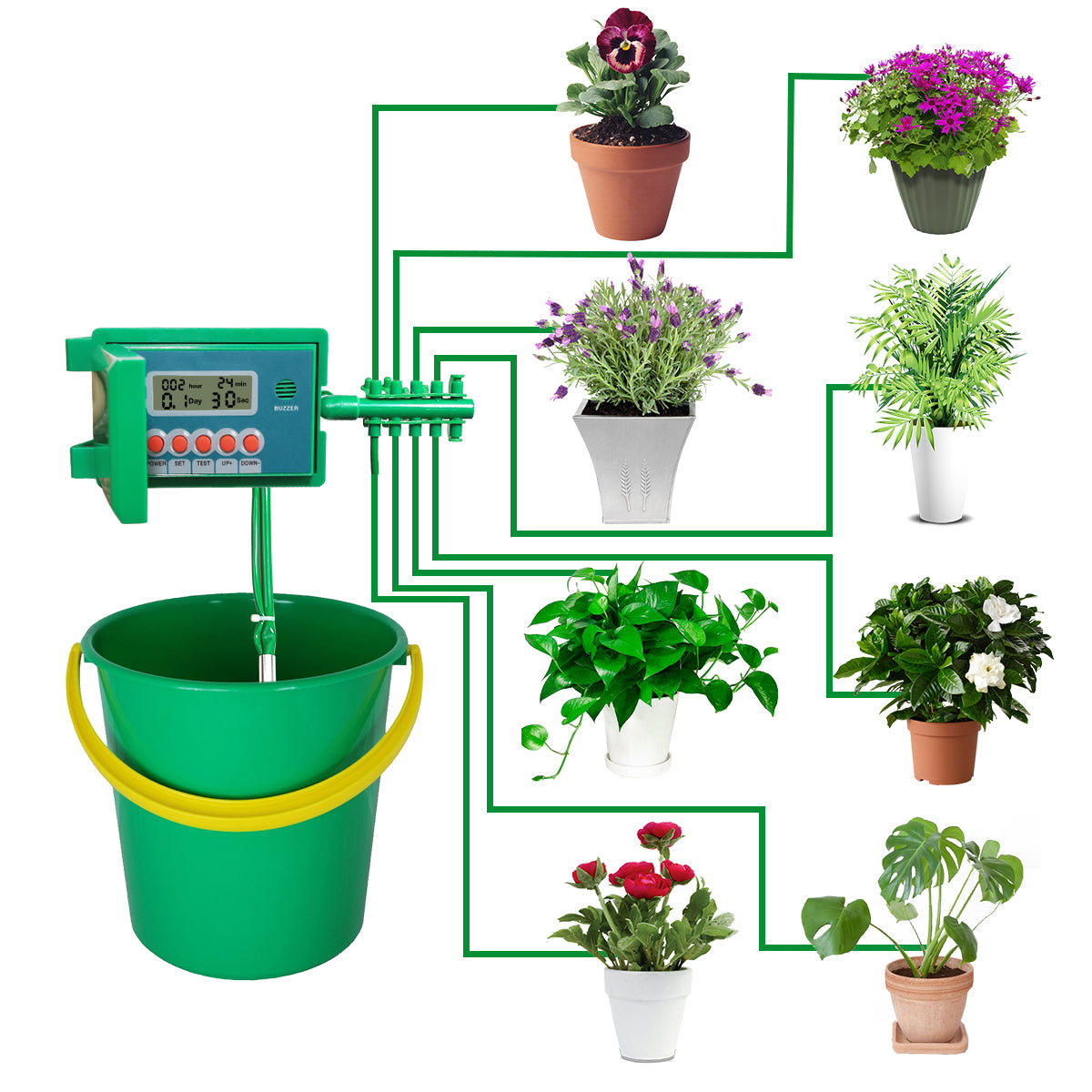 indoor water system for plants Yardeen Automatic Micro Home Drip Irrigation Watering Kits System Spri – Yardeen Store