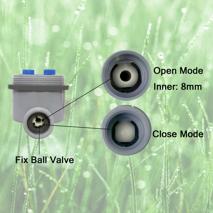 Yardeen Hose Water Timer Automatic Water Faucet Single Outlet Ball Valve Allow Connected Irrigation System Work Zero Pressure