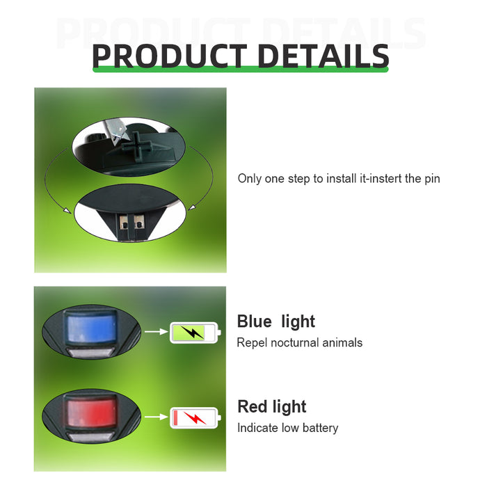 Ultrasonic Animal Repeller Dog, Cat Repellent Pest Control for Home,Garden,Lawn