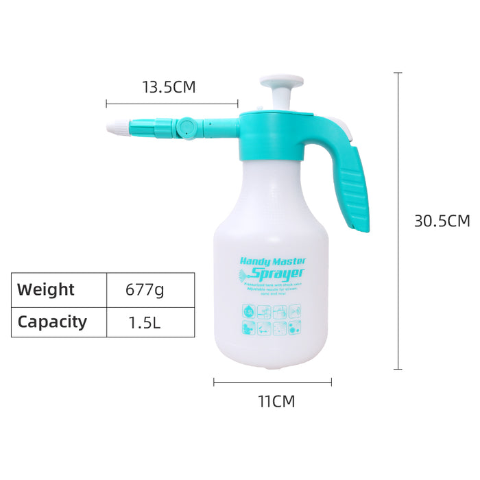 1.5L Hnad Pressure Sprayer Plant Watering Can Garden Sprayer Bottle Garden Watering Can Fogger Garden Sprayer Tool