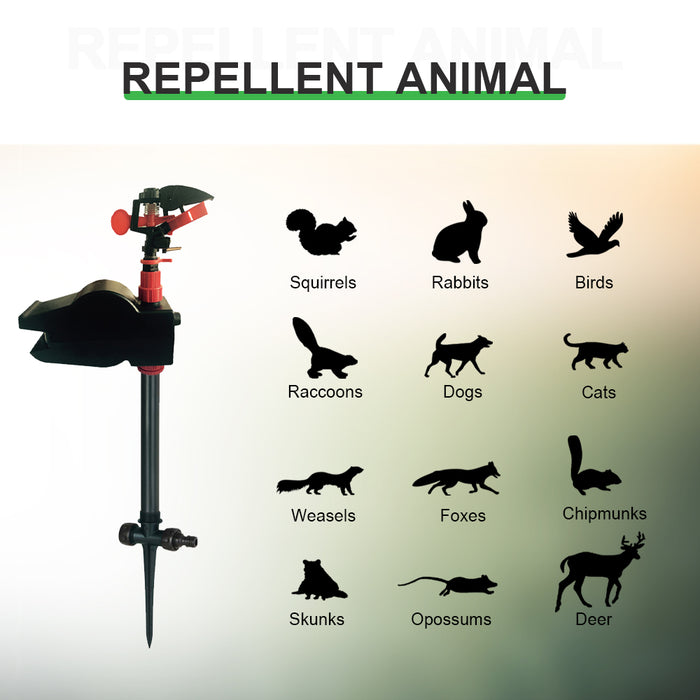 Animal Away Scarecrow Garden Jet Spray Repellent Driving Small Animals Repellent Hi-Tech Solenoid Valve Used