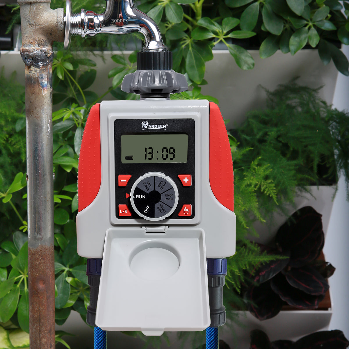 Yardeen Electronic 2-Outlet Hose Water Timer Waterproof Programmable Garden Yard Sprinkler Timer Automatic Valve