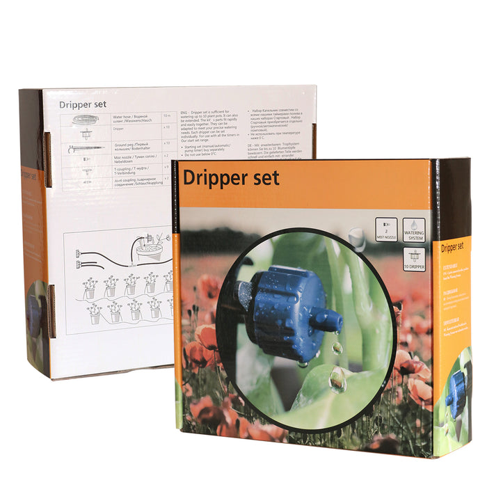 10m Automatic Micro Drip Irrigation System Garden Drippers Watering Kits and Pressure Reducing Valve